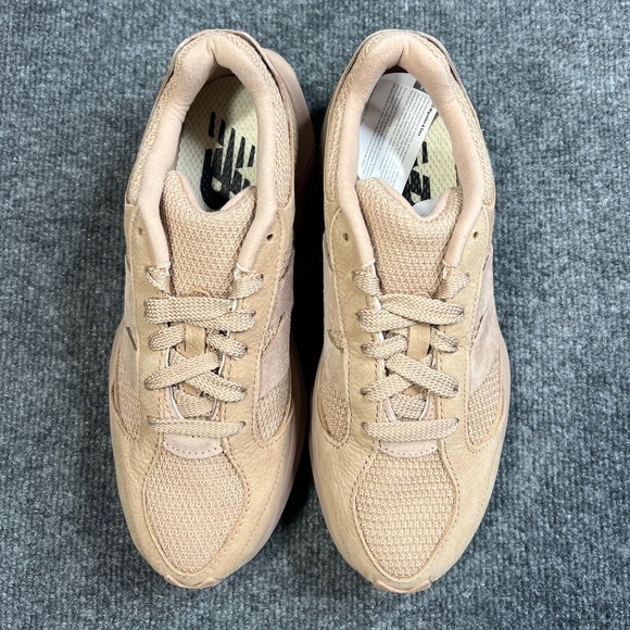 RARE New Balance WRPD Runner Mens 8.5 Taupe Leather Mesh Sneakers Shoes UWRDPFCB - Picture 2 of 10